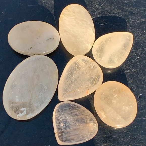 Genuine 402.00 Cts Golden Rutile Quartz Cabochon Lot - Picture 9 of 17